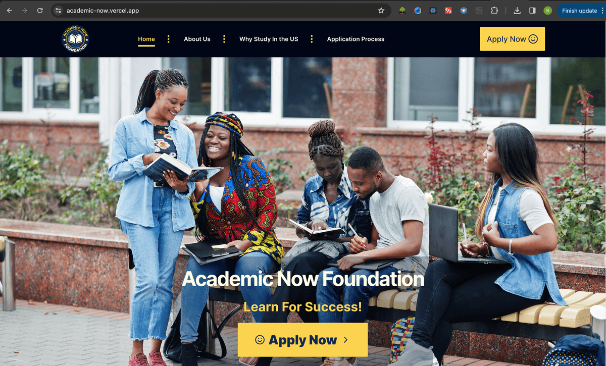 Academic Now Foundation Web Design