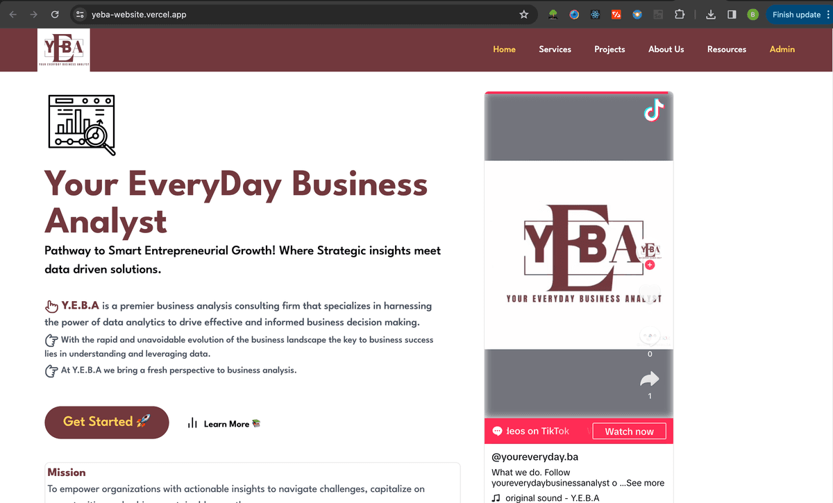 Your Everyday Business Analyst Web Design